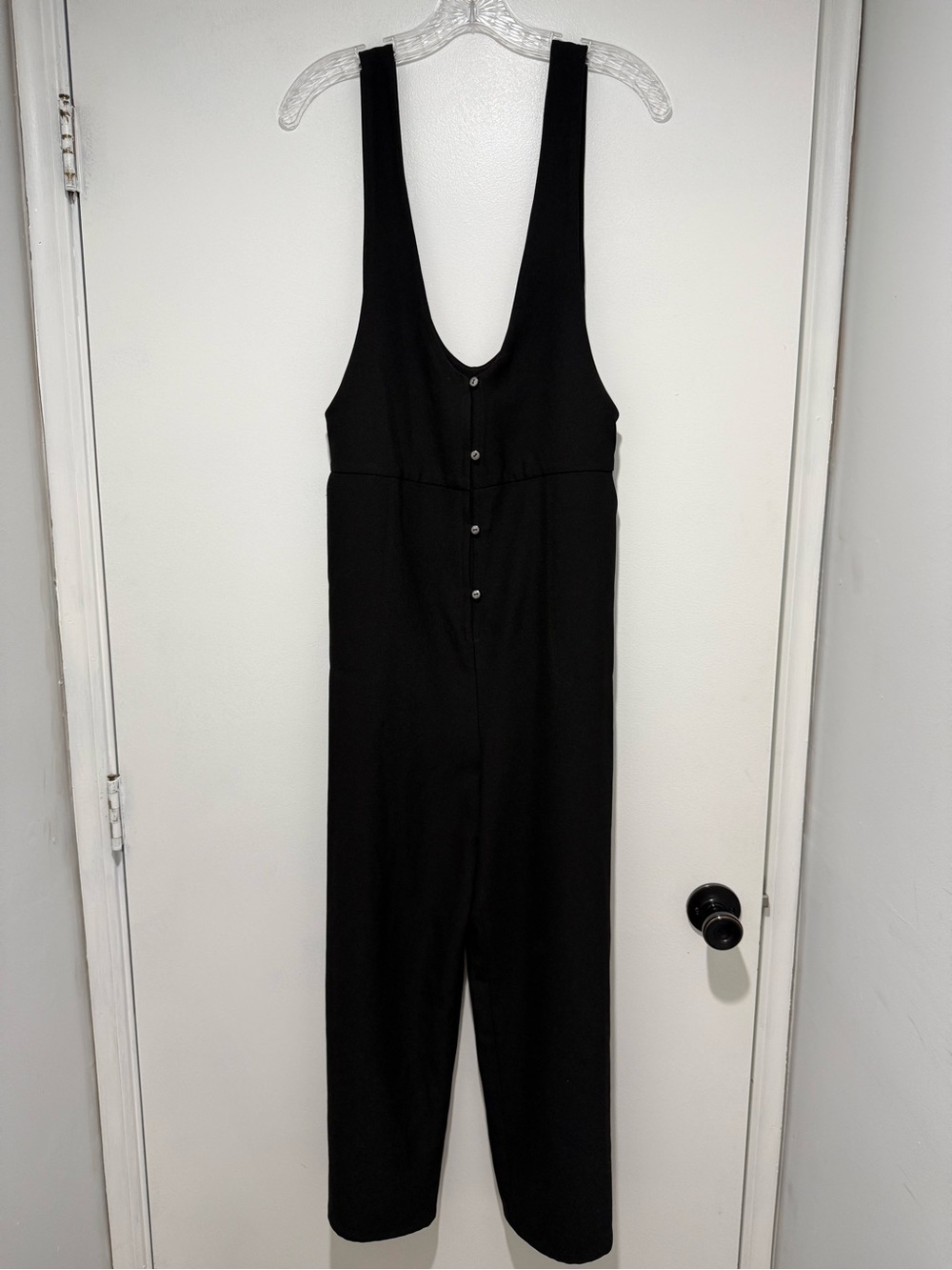 MELROSE & Market, black button up Jumpsuit